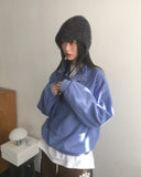 [Brushed Lining] Esson Terry Fluffy Snap Button Anorak Sweatshirt