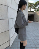 Ilu Nylon Windbreaker Skirt Set