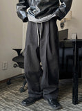 Herringbone troy string pants