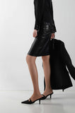 Leather Midi Skirt