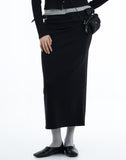 Perit folding long skirt