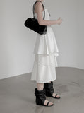 Leri Unbalanced Chiffon Flare One Piece