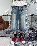 Shirato Camo Bermuda Denim Pants