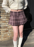 Regen Check Mini Skirt Pants