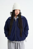 Reversible fleece zip-up jumper