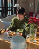 Garden Mix Hairy Round Knit