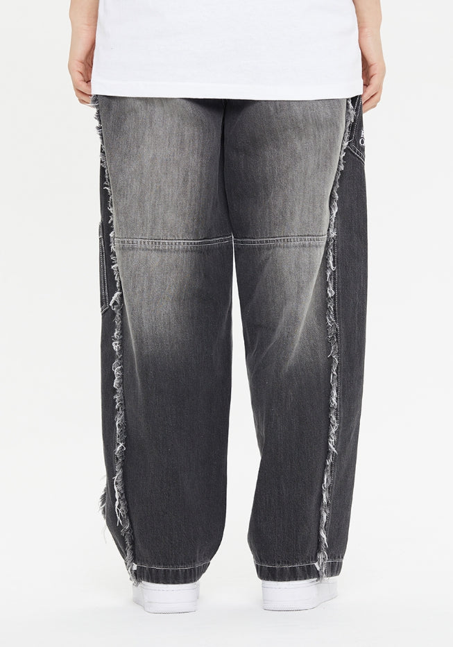 【ROMANTIC CROWN】24SS★ DAMAGE MULTI POCKET DENIM PANTS DAMAGE MULTI POCKET DENIM PANTS_BLUE | ROMANTIC CROWN