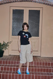 Dolphin Pop Crop Short Sleeve Tee