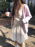 Buro Frill Banding Balloon Midi Skirt