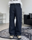 Retin Zipper Cargo Denim Pants