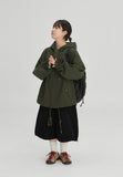 [BAONHAUS] Willit Street Boxy Hood Half Field Jacket