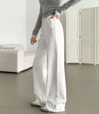 Loose Wide Span Banding Cotton Pants