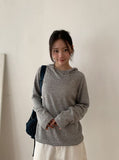 Burhit Unbalance Ribbed Hoodie