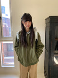 [unisex] Youinb Two-Way Shirring Hood Flight Jumper