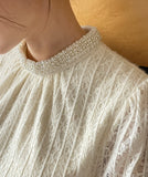 Loave Pearl Lace Brushed Blouse