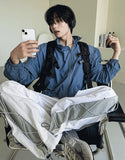 Cross string nylon pants