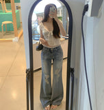Feminine Sexy Ribbon Shirring Smoked Banding Sleeveless Blouse