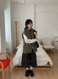 [Unisex] Colline Layered Nylon Hood Vest