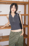 PIGMENT HOOD SLEEVELESS