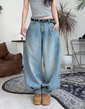 Leos Pintuck Balloon Denim Pants