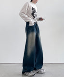 Opal Side Washing Wide Denim