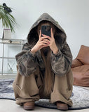 Heims Camo Washed Hooded Jacket