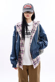 Bruno glossy hooded MA-1 jumper