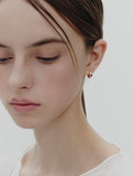 Truvion Silver One-Touch Earrings S