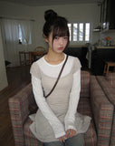 Meon Embossed Short Sleeve Flare One Piece