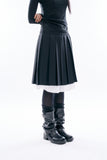 Daphne strap pleats skirt