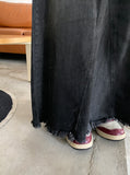 Chad Tassel Denim Long Skirt