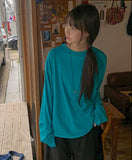 Kayushi Basic Color Layered Long Sleeve Tee