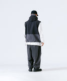 Nylon Color Block Hood Vest