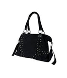 Stud Eyelet Boston Bag