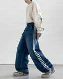Devi Track Balloon Denim Pants