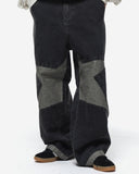Star Wide Denim Pants