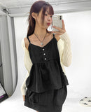 fruit lace sleeveless top