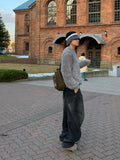 Pitenifer two-tone angora knit