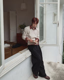 Keito Two-Tuck Wide Slacks