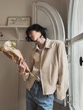 Knittle move linen blouson jacket