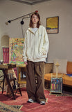 Wind Puppy Embroidered Hood Zip-Up