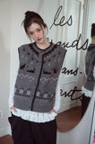 Cozy Cat Knit Vest