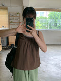 Chor Soft Round Shirring Sleeveless