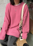 [unisex] Milonde Ribbed Round Over Knit
