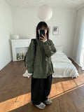 [unisex] Chute pocket two-way field jacket