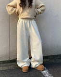 Hers Wide Training Banding Brushed Pants