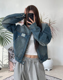 Le So Carpenter Patch Denim Jacket
