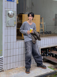 Wind Mohair V-neck Knit