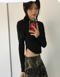 ROUND SLIM SLEEVE T