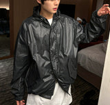 Color coated hooded jacket